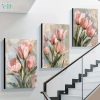 Bộ 3 tranh canvas hoa hồng tranh Vie