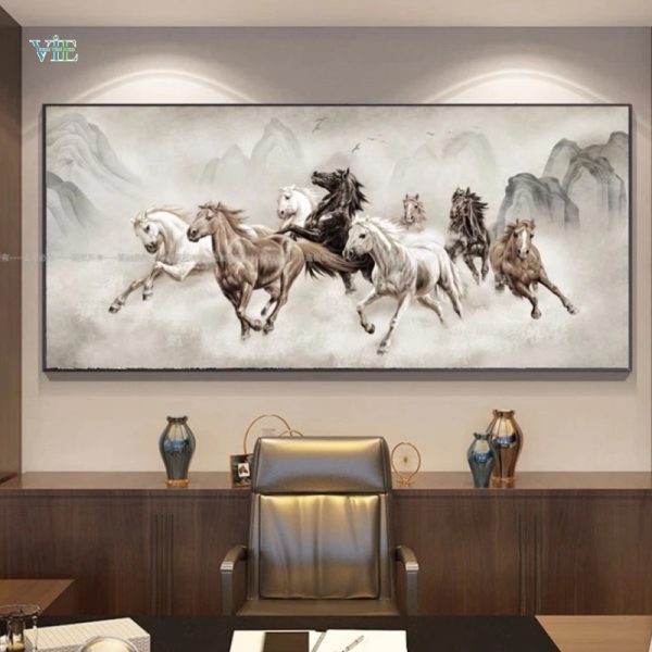Tranh phong thuỷ mã đáo thành công - Tranh Vie VN022