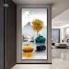 Tranh phong cảnh cây đồng tiền hươu vàng VN024