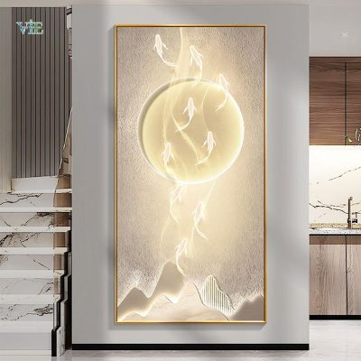 Tranh tráng gương thuận dòng may mắn -Tranh Vie VN024