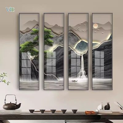 Tranh phong thuỷ sơn thuỷ hữu tình VN024