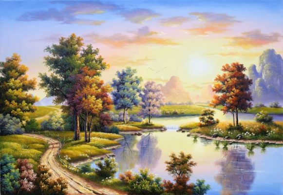 tranh phong thủy hợp mệnh thổ