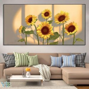 Tranh canvas hoa hướng dương