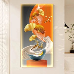 Tranh Hươu Phú Quý Tài Lộc