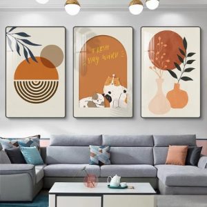Tranh tráng gương bộ 3 mèo , tranh Vie