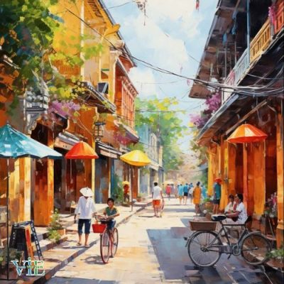 tranh treo tường khổ lớn Hà Nội
