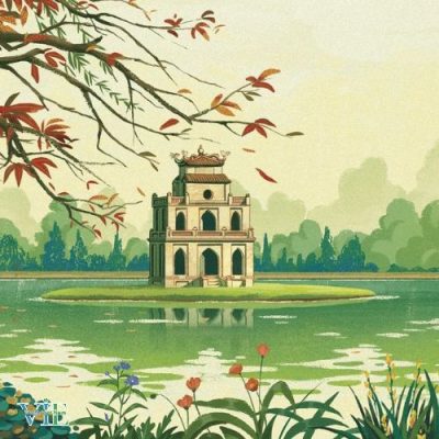 tranh canvas Hà Nội