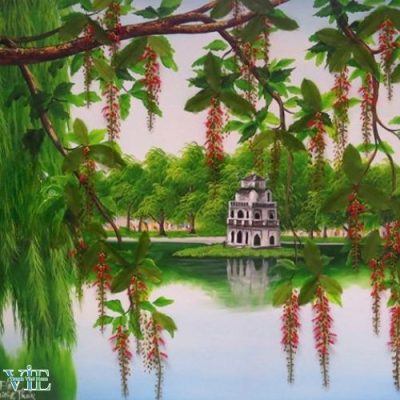 tranh treo tường khổ lớn Hà Nội