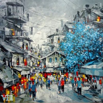 tranh treo tường khổ lớn Hà Nội