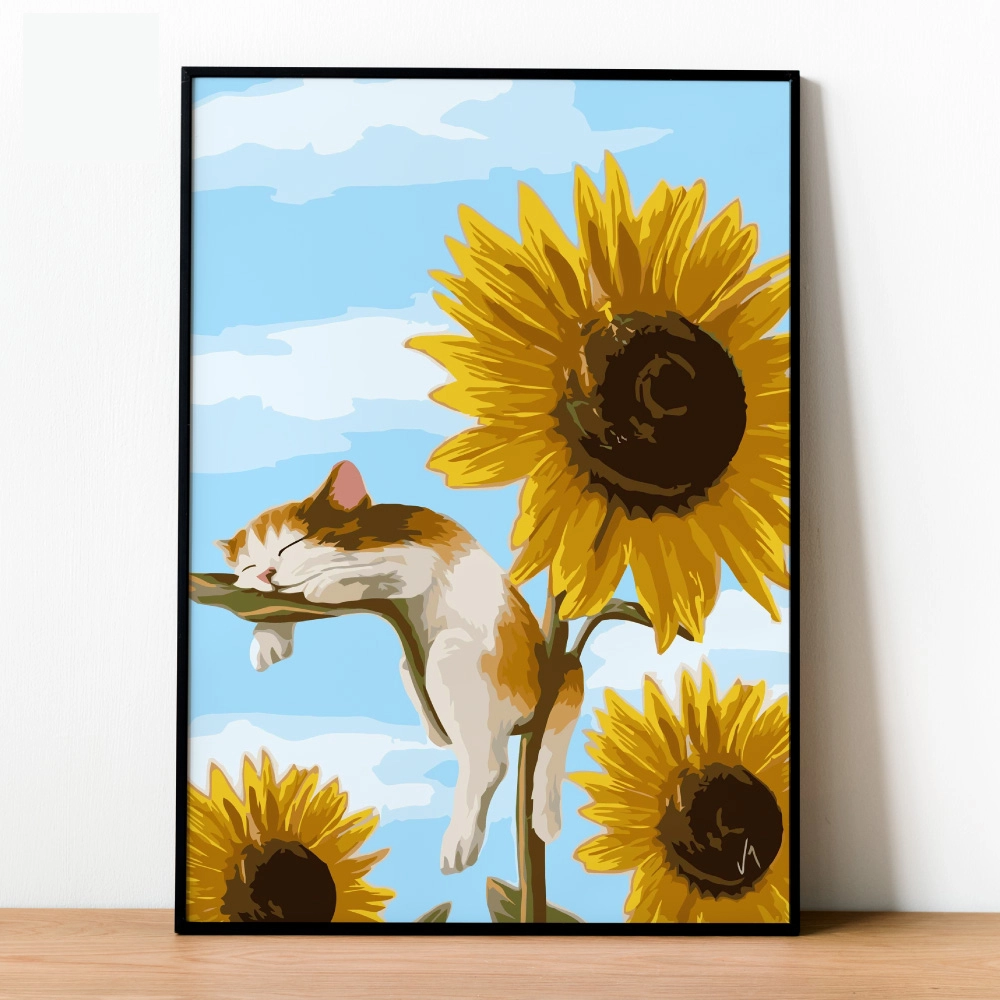 tranh canvas hoa hướng dương