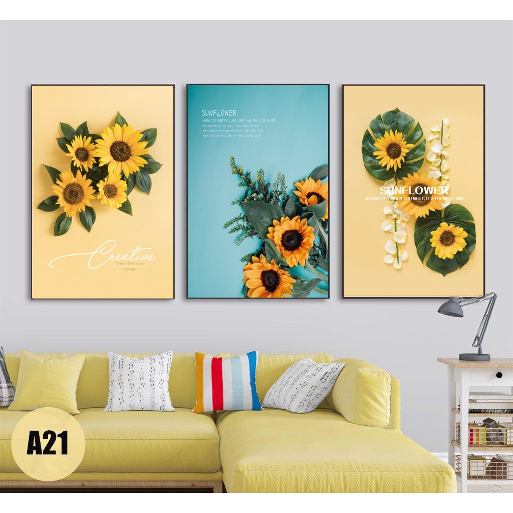 tranh canvas hoa hướng dương