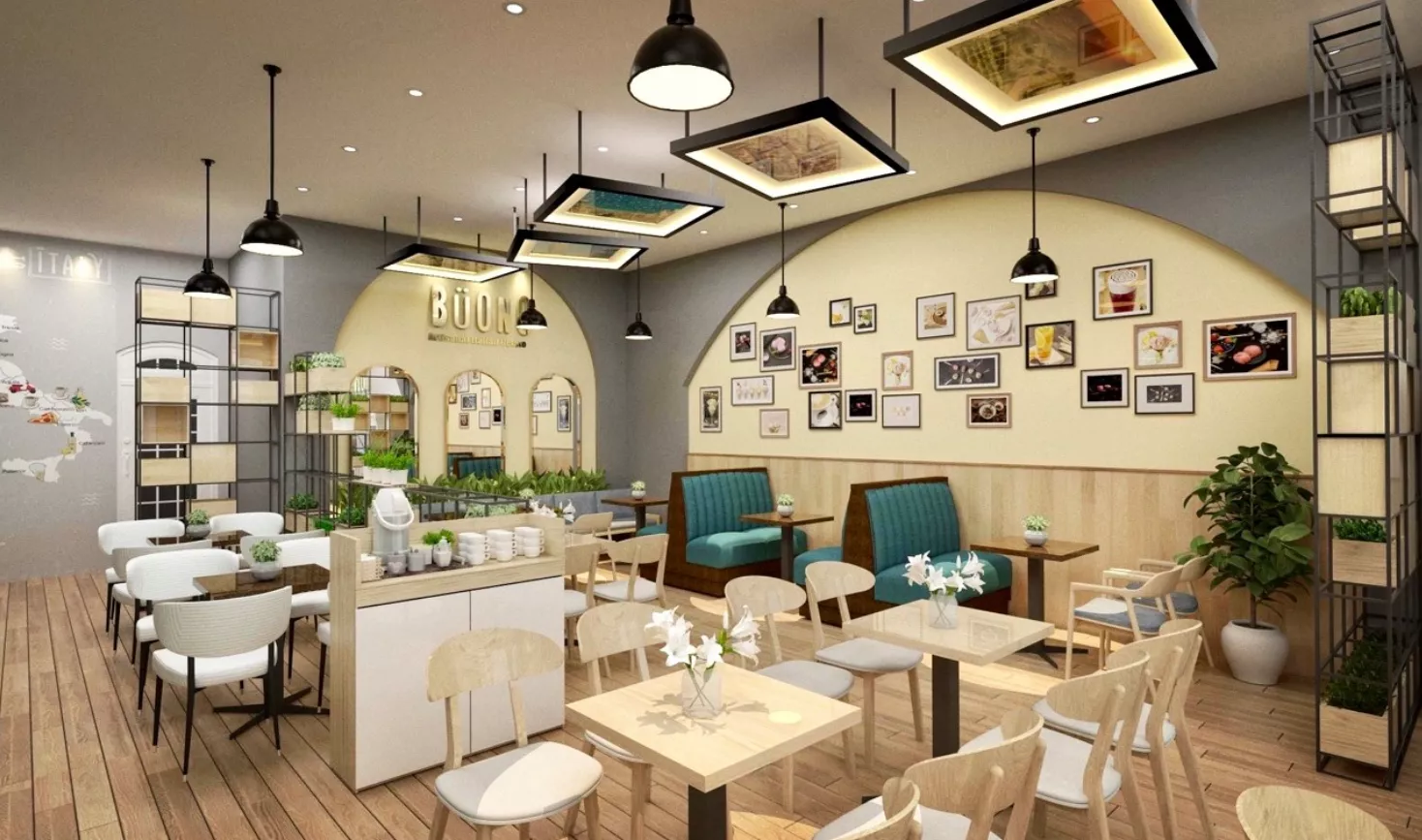 tranh canvas cho quán cafe