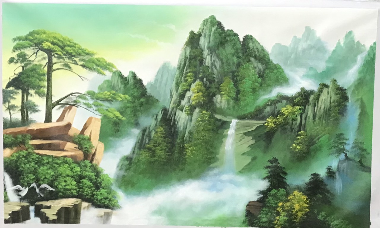 Tranh phong thủy núi non