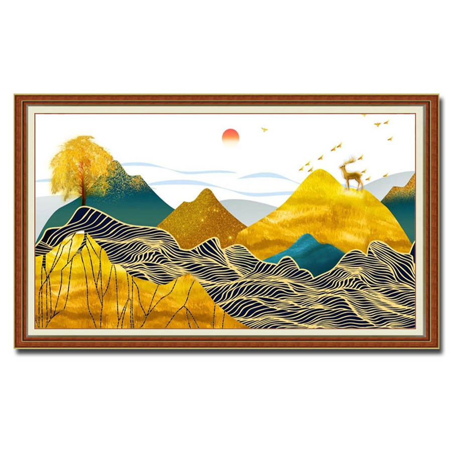 Tranh phong thủy núi non