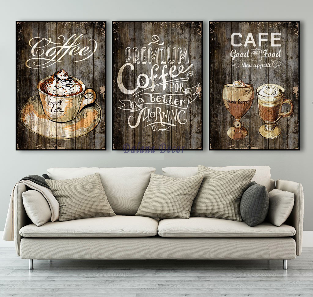 Tranh canvas cho quán cafe